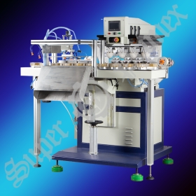 SPCCST-816D4B  Automatic Pad Printing with PLC Control and Pad Cleaning device