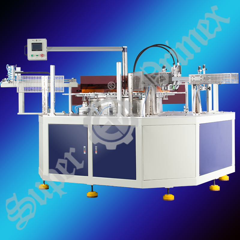 Flat Screen Printer with Rotary Table 