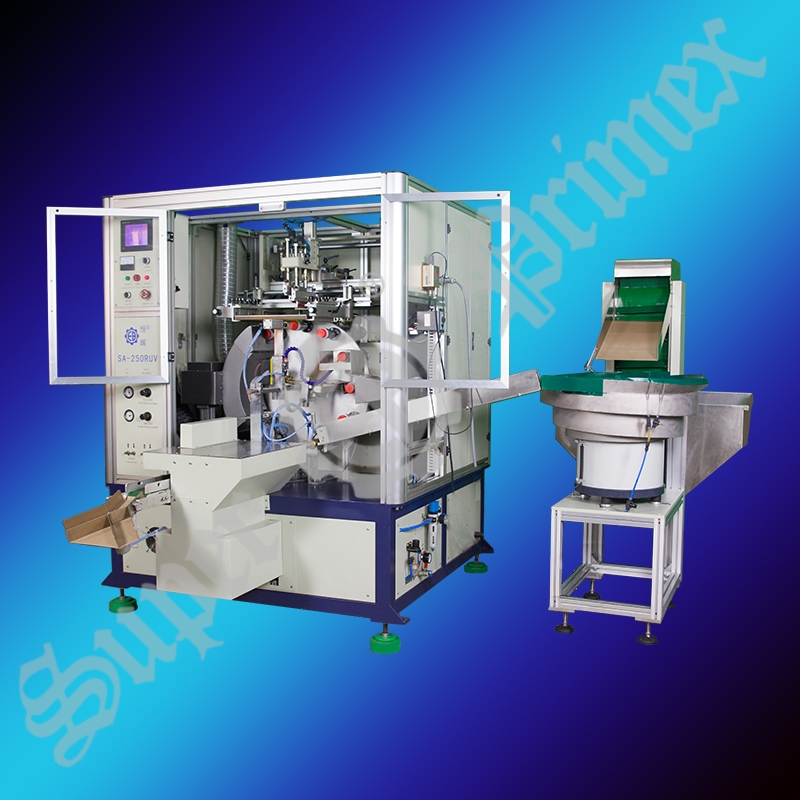 SA-250RUVYG Fully automatic cylindrical surface screen printing machine